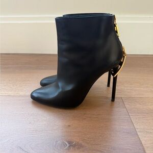 Tom Ford Black Heeled Ankle Boots